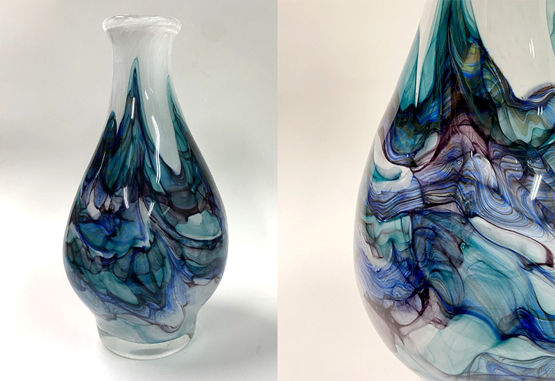 春池玻璃 創作靚瓶-山水02 花瓶花器